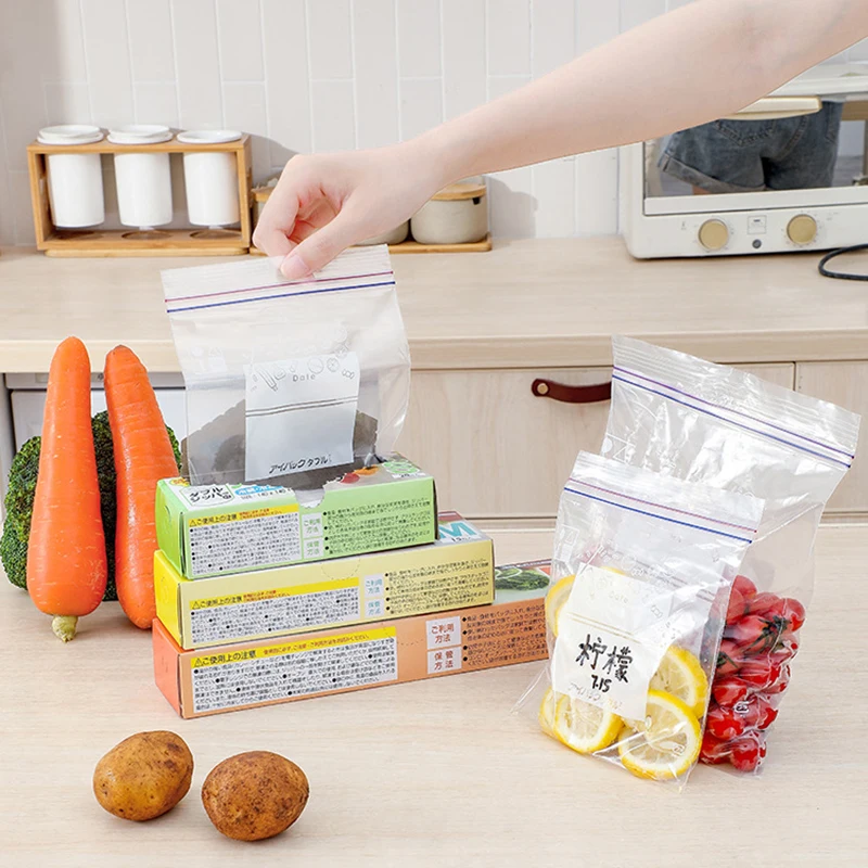 10/15/20Pcs Reusable Fresh Keeping Bag Slip Sealing Bag For Vegetable Fruit Storage Kitchen Food Freezing Preservation Bags