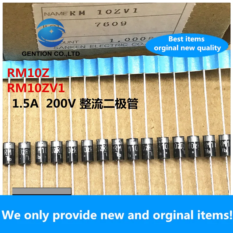 10PCS 100% New original RM10Z rectifier diode RM10ZV1 1.5A 200V ordinary rectifier