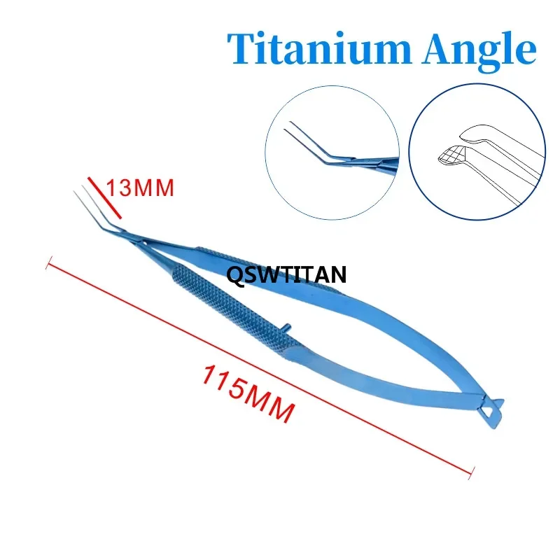 Titanium Stainless steel Inamura Capsulorhexis Forceps Ophthalmic Pet Surgical Instruments