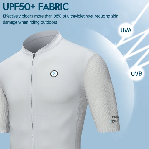 Imagen 2 del producto ZRSE-Camiseta de ciclismo para hombre, manga corta de secado rápido UPF 50+, Anti-UV, ajustada, transpirable, camiseta de Ciclismo de Carretera MTB, nueva