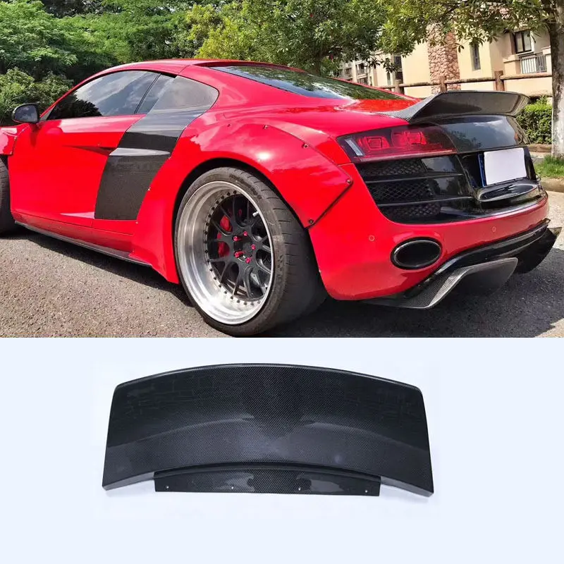 

R8 Quality Carbon Fiber Rear Spoiler Wing For Audi R8 V8 V10 2010-2015 2012, 100% Tested Well