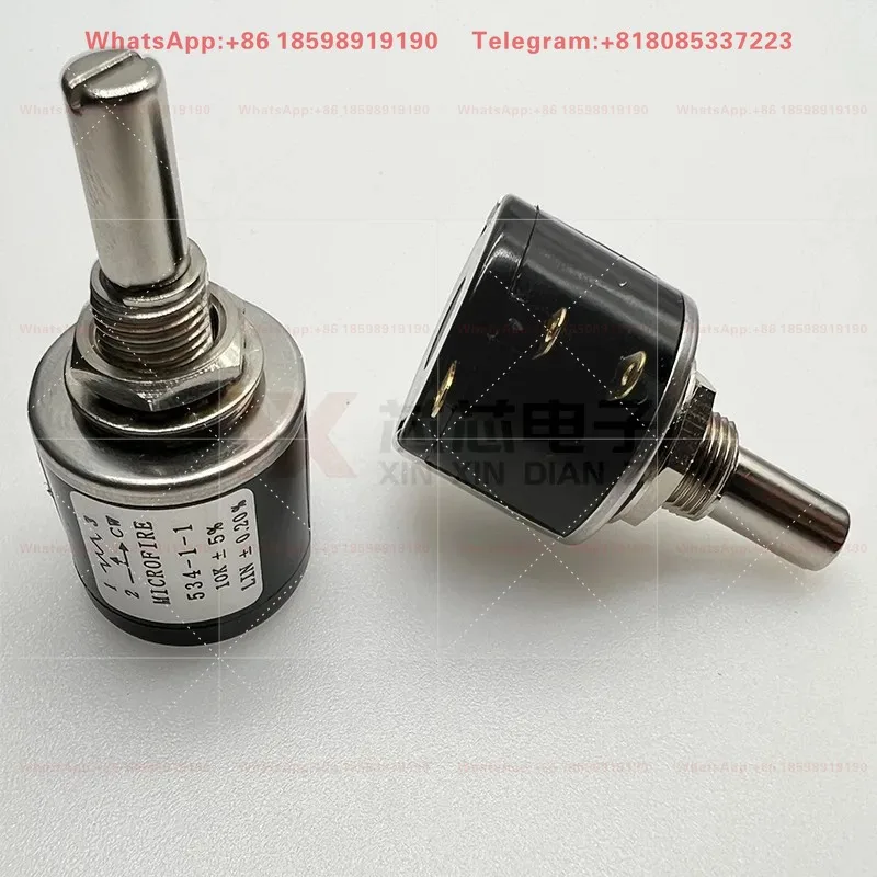 10PCS 534B1103JC 2W Wire Wound Multi Turn Potentiometer 5K 10K Rotary Variable Resistor Adjustment Circuit Part