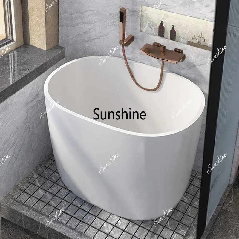bathtub small apartment acrylic Internet celebrity mini deep bubble thermal insulation small  deep bubble tank
