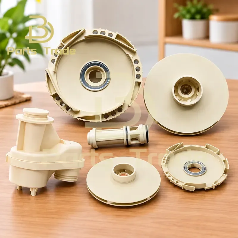 PPO Plastic Impeller for High Temperature Resistant JET Self-priming Water Pump Stainless Steel Big End Jet Pump Replacement