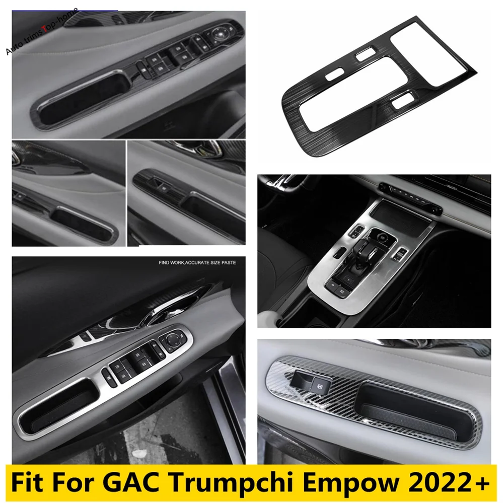 

Gear Shift Box Window Lift Control Switch Button Cover Trim For GAC Trumpchi Empow 2022 - 2024 Left Hand Drive Car Accessories