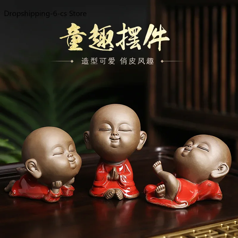 

Boutique small monk ornament living room modern indoor desktop festive wedding gifts creative little novice