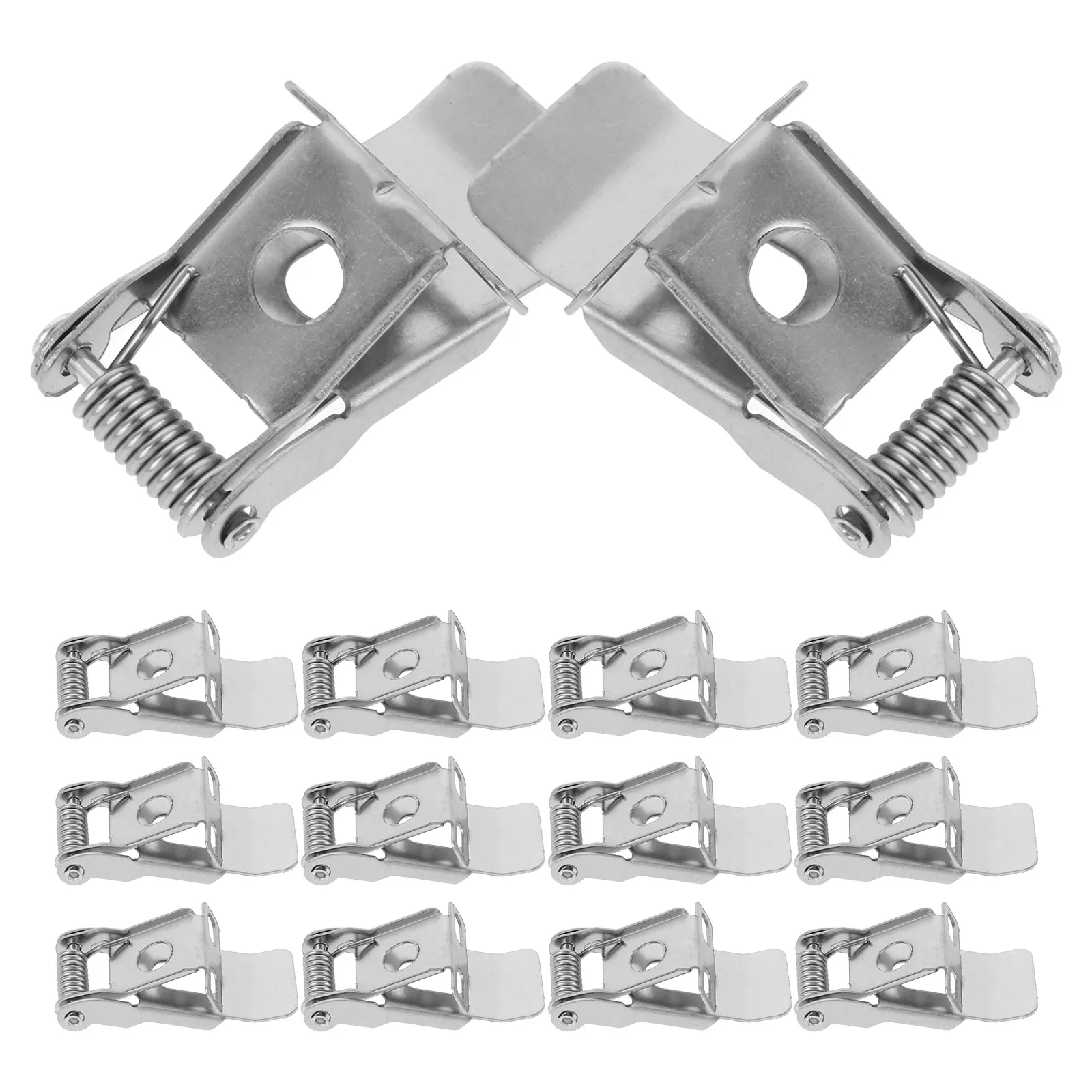 

10pcs Spring Clips for Recessed Lighting Downlight Retaining Clip High Hardness Metal Tube Spotlight Panel Lamp Clamps