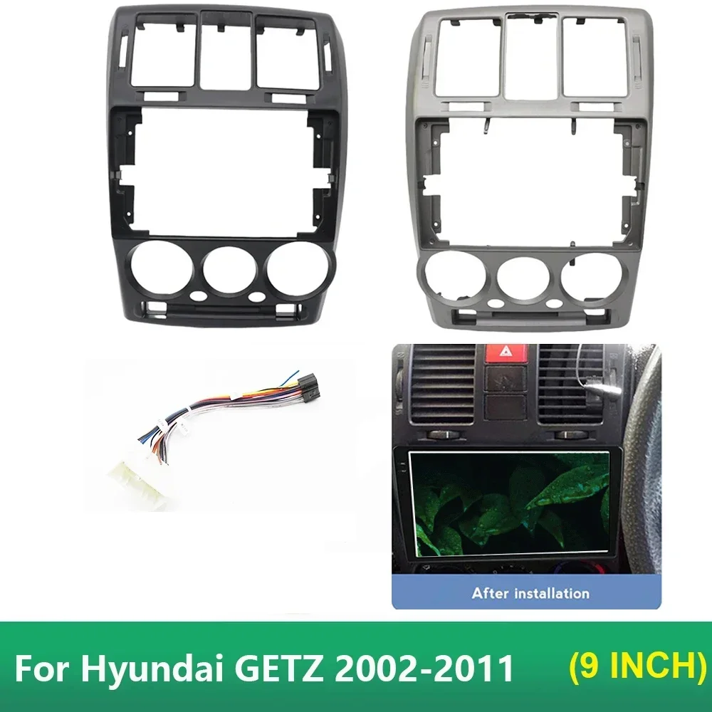 

Автомобильный радиоприемник для Hyundai Getz 2002-2011 RHD LHD 9-дюймовый мультимедийный каркас видеоплеер навигация DVD комплект отделки панели приборной панели