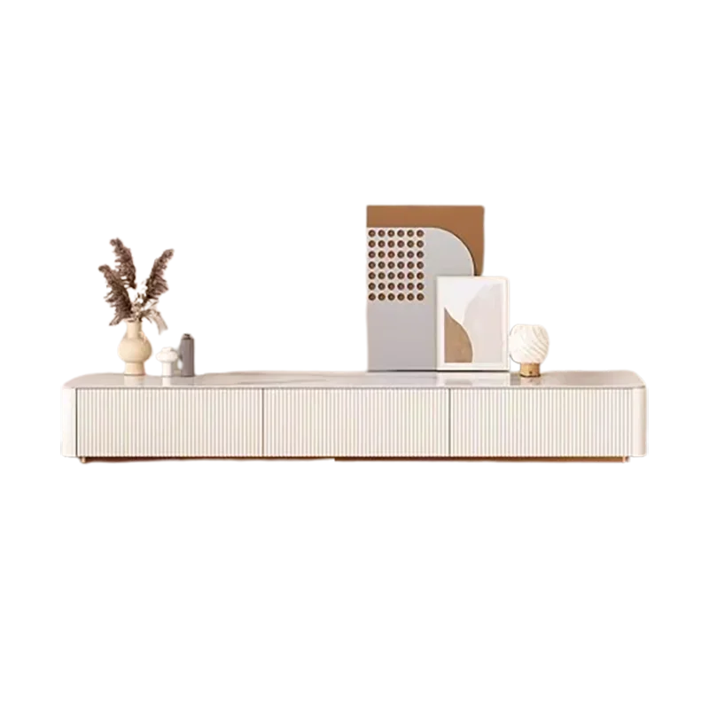 

White Glamour Tv Stand Large Storage Minimalist Design Tv Cabinet Luxury Drawer Rack Para Furniture