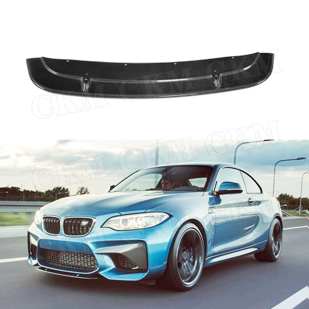 

Dry Carbon Fiber Front Lip Spoiler Short Chin For BMW 2 Series F87 M2 2016 2017 2018 Head Bumper shovel Protector Car Styling