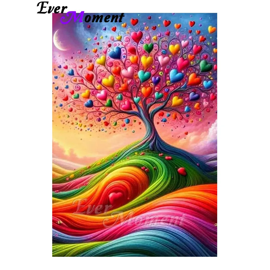 

Ever Moment Новое поступление Алмазная вышивка красочное дерево ремесленная живопись цветок ремесленный комплект Алмазная мозаика домашний декор ASF3031