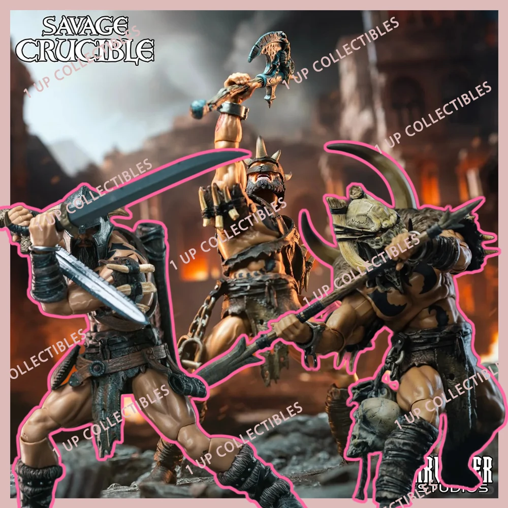 

Savage Crucible 25-Year WF Exhibition Action Figure Limited Edition VARNOKS UNCHAINED DELUXE SET Figure Model Collect ToyS GiftS