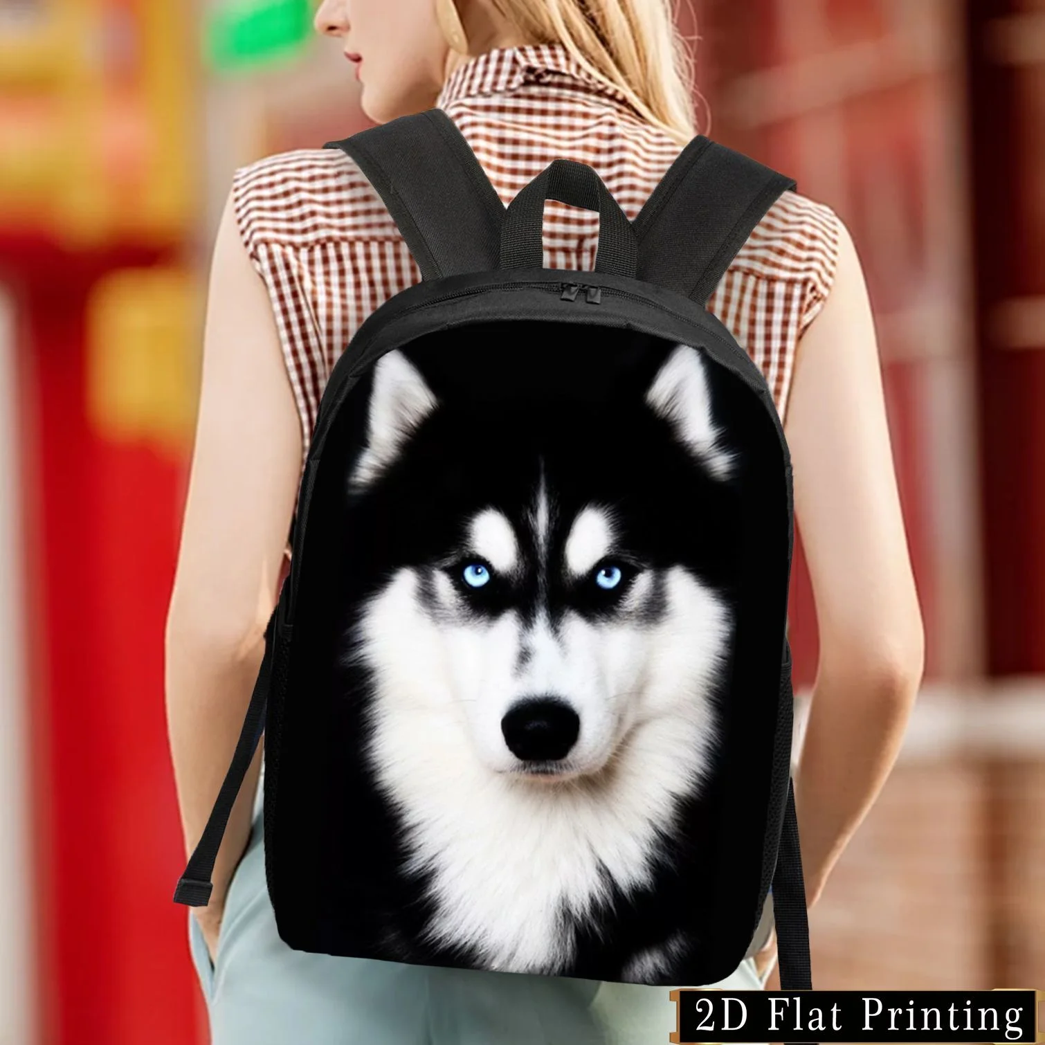 

Student backpack, simple and stylish design. This creative backpack specially designed for teenagers is lightweight and large