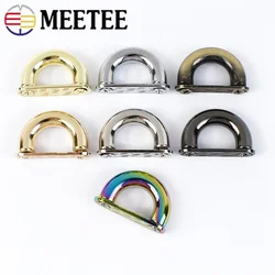 2/5/10Pcs Metal Bag Strap Buckles D Ring Arch Bridge Buckle Screw Handbag Chain Connector Hooks Leather Clasp DIY Accessories