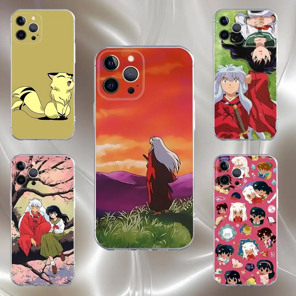 

Anime I-Inuyashas Phone Case For iPhone 16,15,14,13,12,11 Pro,Max,Plus,X,XS,XR,SE,Mini Transparent Silicone Soft