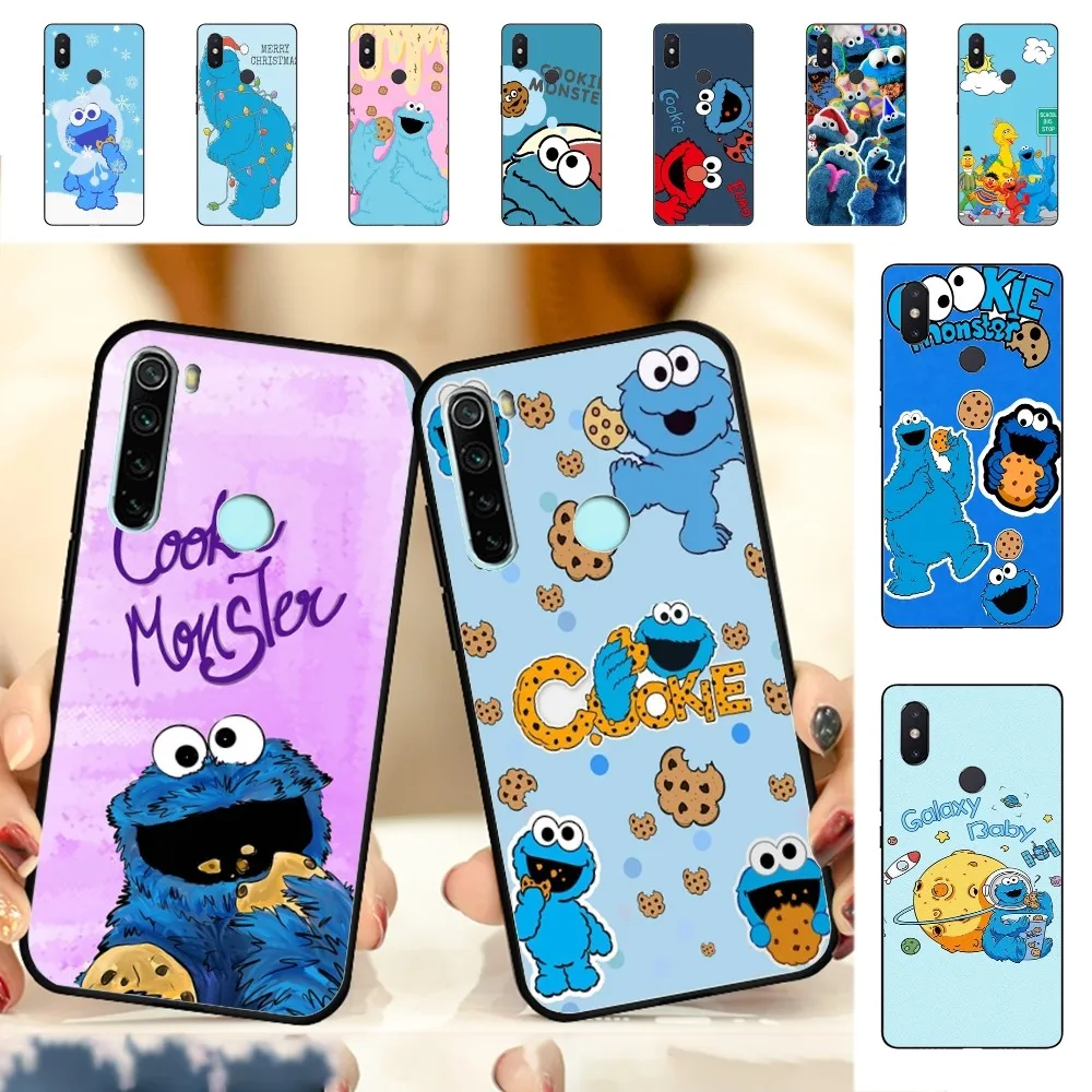 Custodia per telefono Cartoon C-Cookies Monster per Redmi Note 4X5 A 6 7 8 T 9 9S 10 11 11S 11Epro Poco M3 Pro