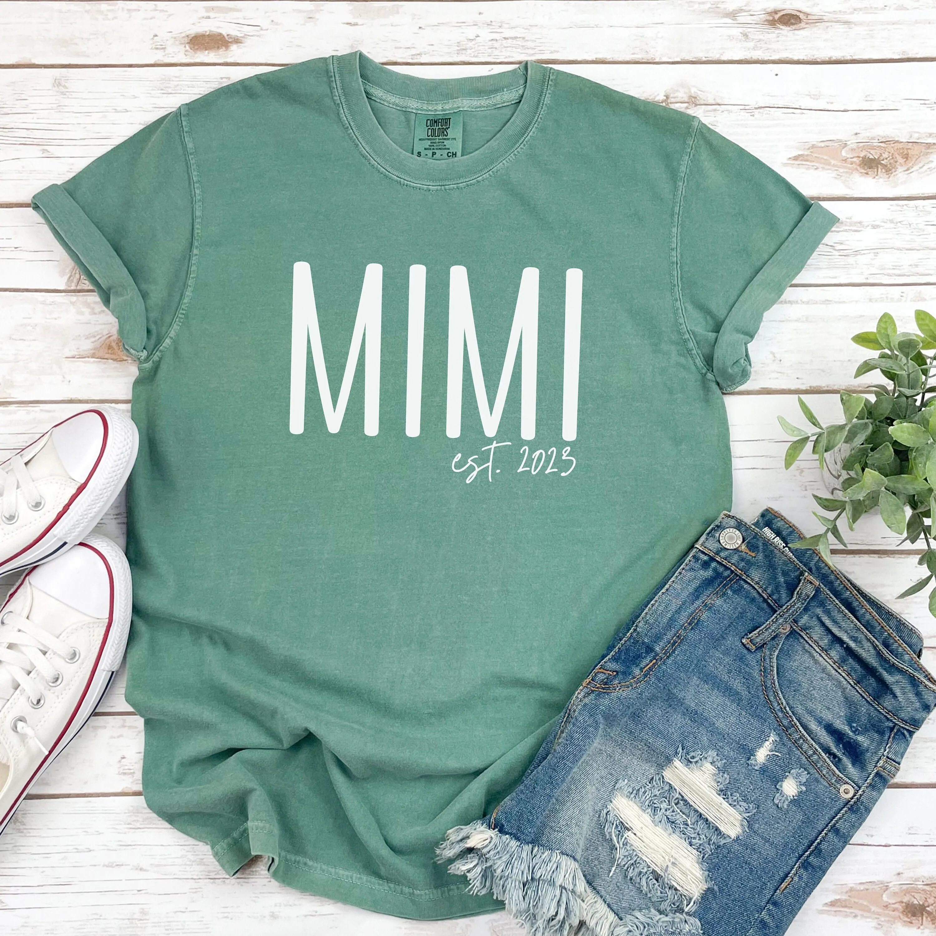 

Mimi Est 2024 Shirt Personalized Custom Gift For New Established T