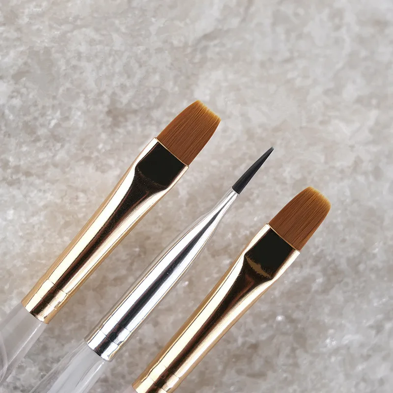 แปรงเพ้นท์เล็บเจล 1/3/6 ชิ้น สำหรับต่อเล็บอะคริลิค แปรงทำเล็บเจล