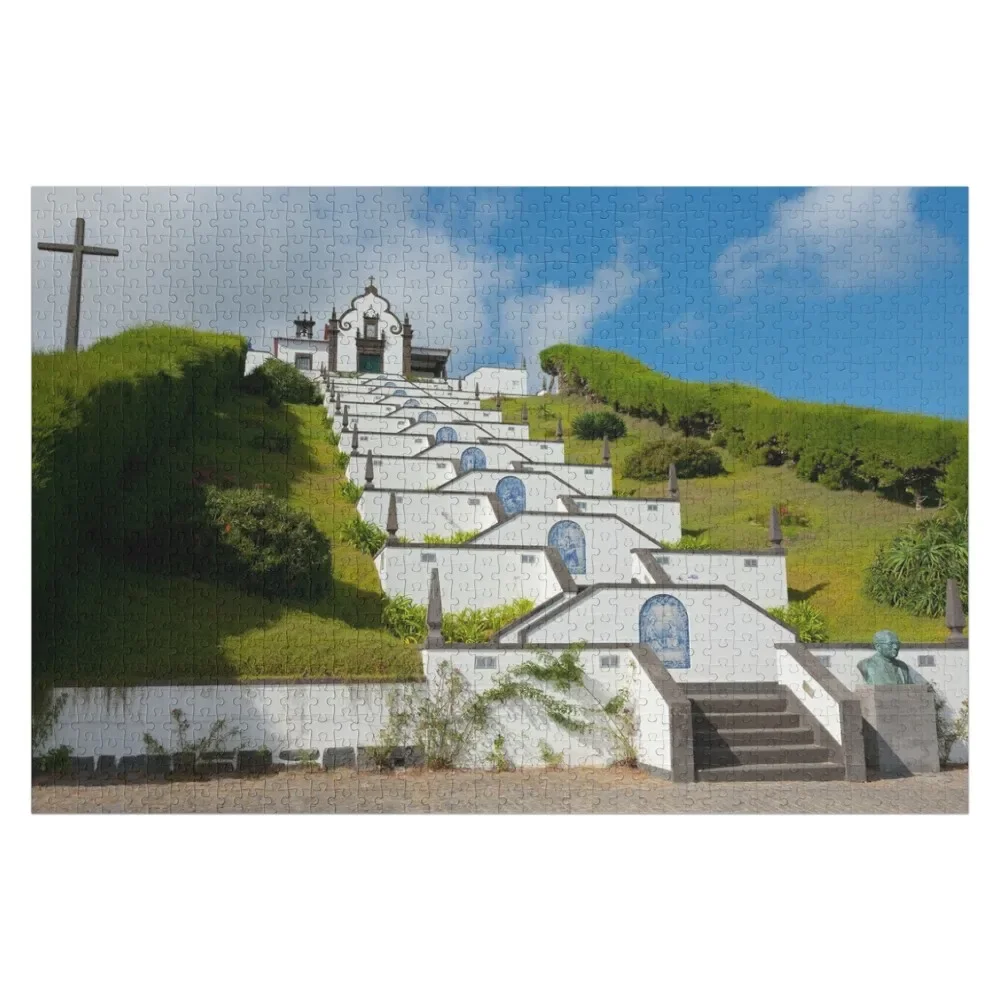 

Chapel in Azores islands Jigsaw Puzzle For Children Custom Photo Custom With Photo Puzzle