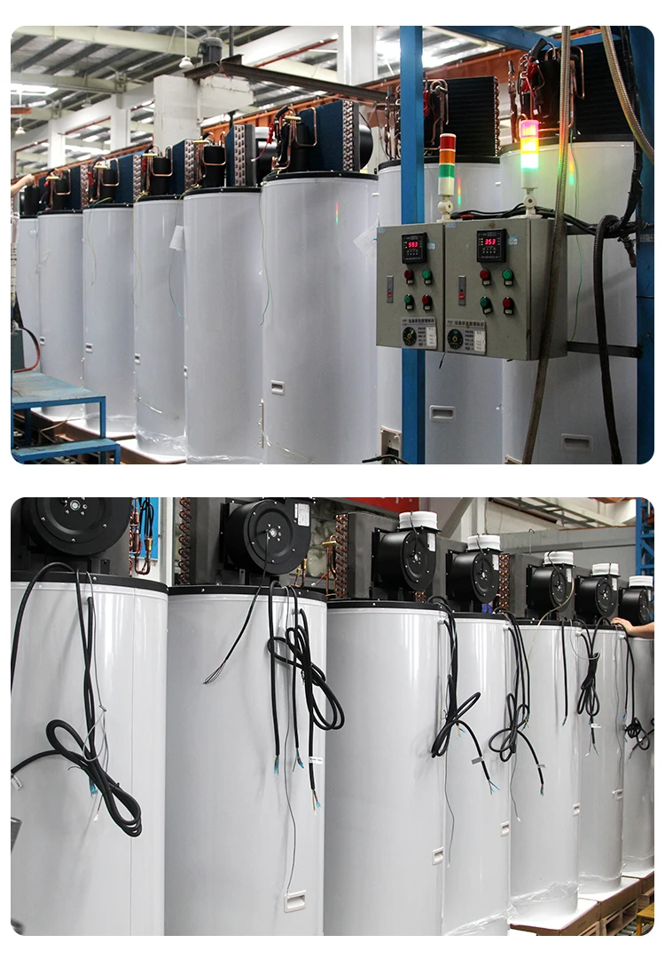 250L R290 Calentador de agua eléctrico Agua caliente doméstica COP4.5 Bomba de calor todo en uno