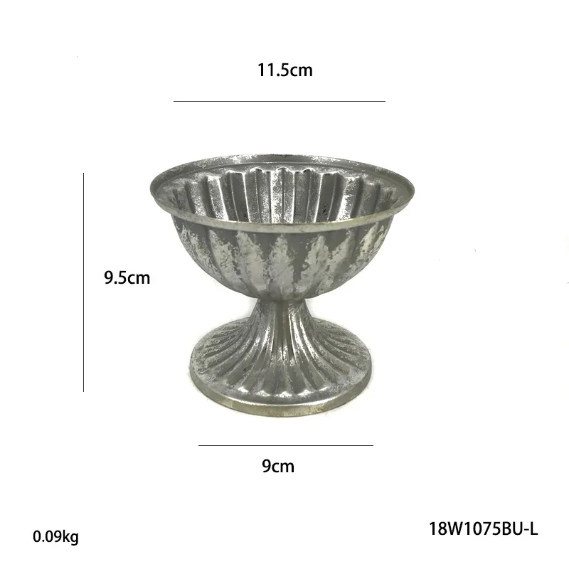 Factory Direct Compatible with Wrought Iron Small Flower Pot Festive Arrangement Table Flower Arranger Homestay Decoration Vase