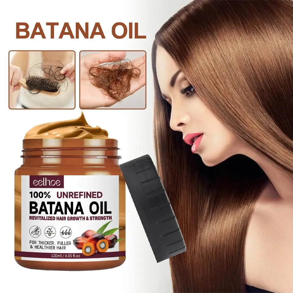 120g Batana Oil Hair Mask Moisturize And Repair Hair Root For Healthier Thicker Repair Damage Restore Hair Care
