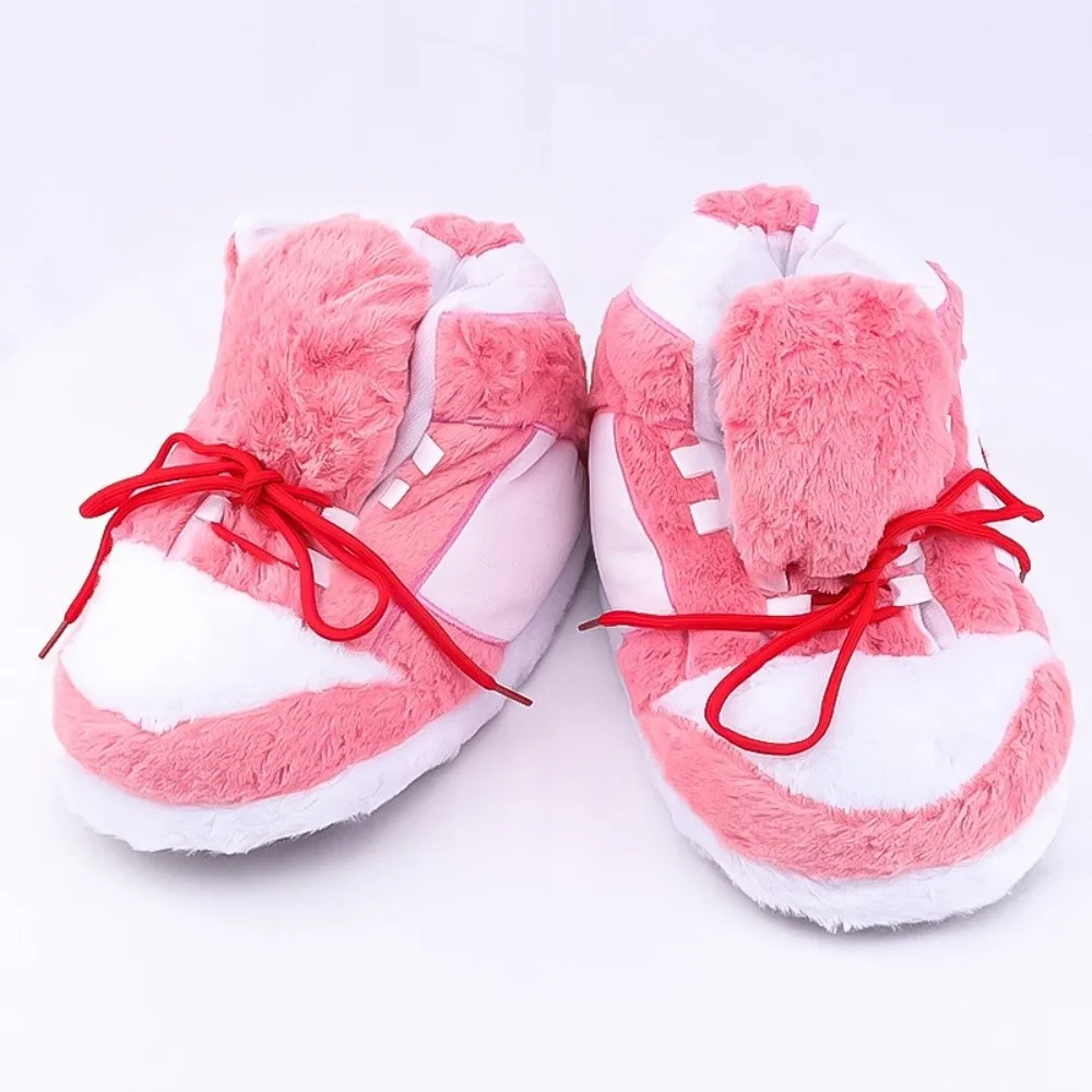 

Модная теплая забавная обувь с большой головой, удобные хлопковые тапочки для пары, пушистая домашняя обувь, подарки