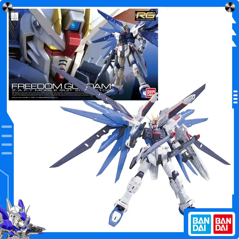 

Оригинальная сборная модель Bandai Gundam Seed 1/144 RG ZGMF-X10A Freedom Gundam, аниме-фигурка, коллекционный сувенир, подарок на праздник