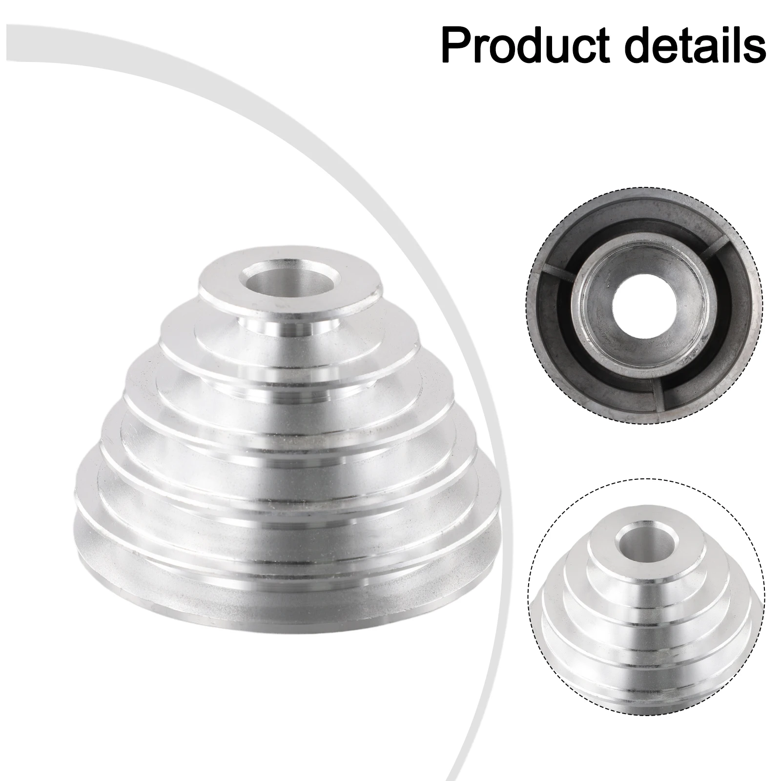 Pagoda Pulley Wheel for Benchtop Drill Press Z4116 Aluminum Material Multiple Sizes Available Motor Shaft Drive