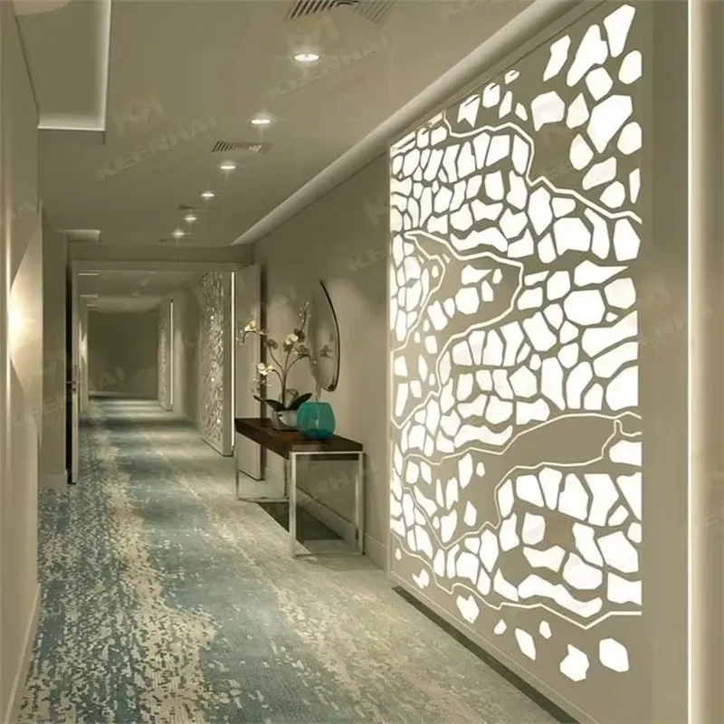 Exterior Wall Panels Screen Sheet for Garden Deco Facade Lase Cut Arabic Aluminum Balcony Art Shade Fence Outdoor