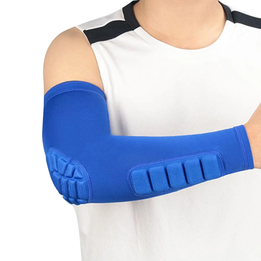 

Sport Elastic Basketball Elbow Pads Arm Sleeve Crashproof Honeycomb Elbow Support Elbow Protector Guard