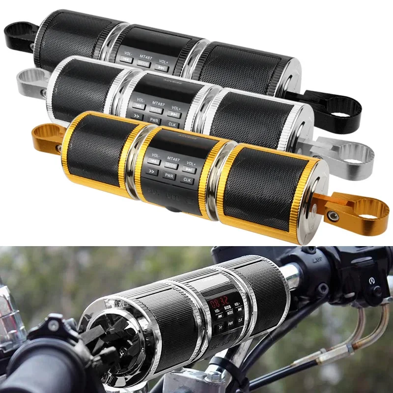 Motorcycle Accessories Speakers with Waterproof Mp3 System Player Function Audio MT487