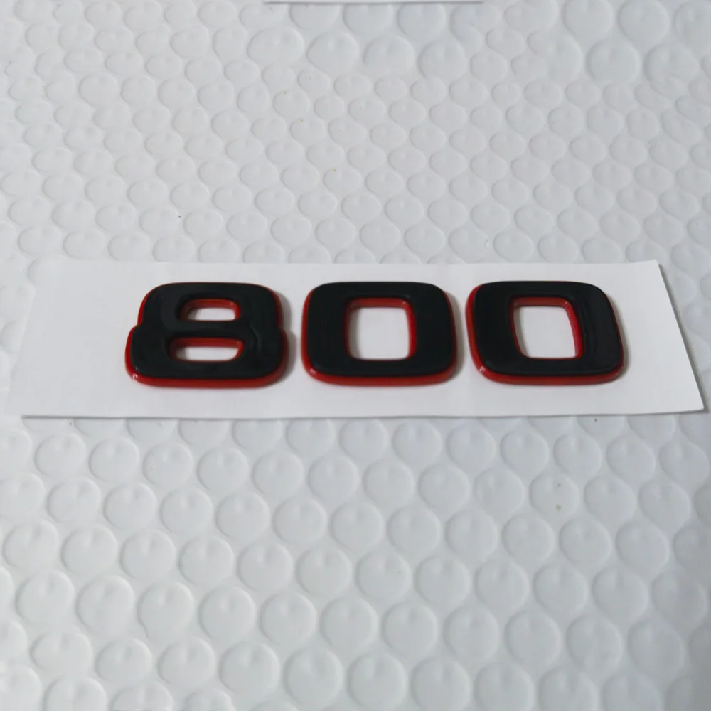 

1 шт. красный с черными буквами для наклейки Brabus 800 наклейка с эмблемой автомобиля задняя наклейка для Brabus Rocket W464 W463 W461 G65 G Class