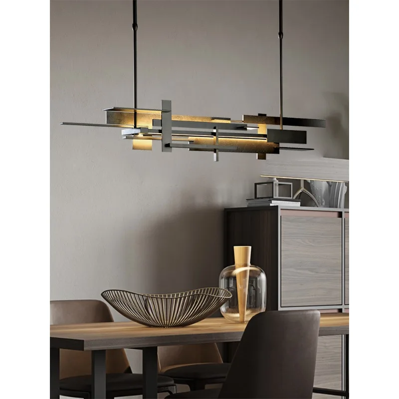 Light luxury restaurant chandelier post-modern lamp creative design dining table bar table study lamp tone works stacking lamp