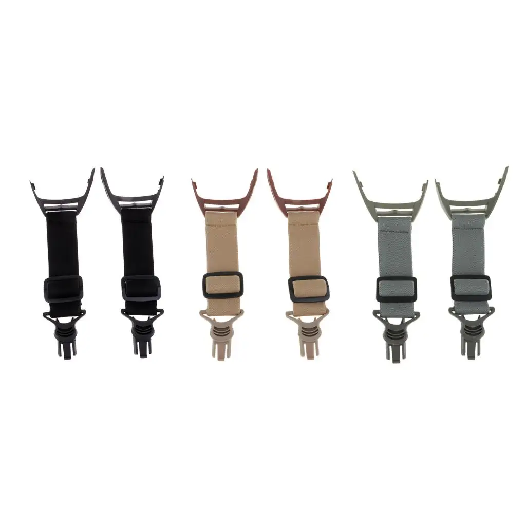 Adjustable Helmet Rail Accessory Elastic Head Strap Two Piece Set for Locust Goggles Gear