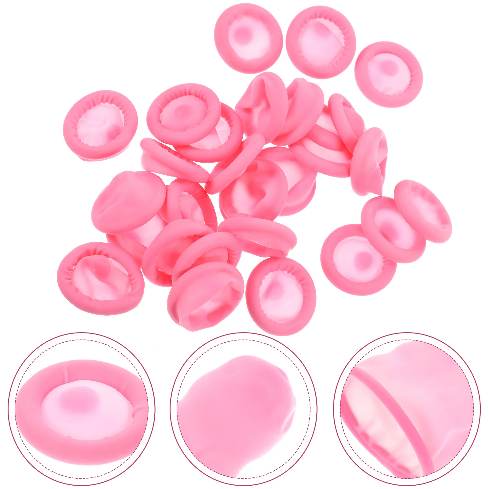 100 Pcs Anti-static Finger Covers Nitrile Reusable Protective Cots for Nail Tools Black Color Latex Joint Sleeve