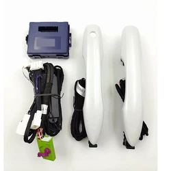 PKE Comfort Access Kit For Toyota Corolla Cross 2024 Keyless Entry Unlock Lock With 2 Handles Pearl white Car Accessories