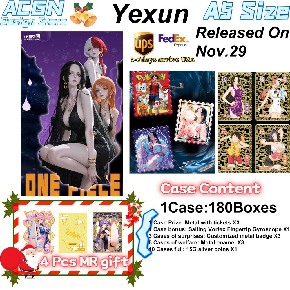 

2025 новейший культурный металл Yexun, соответствующий цельному Waifu Robin Nami Palying, коллекционные коллекционные карты, карты Waifu, богиня