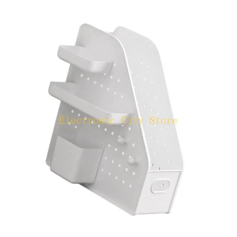 Penyelenggara File Meja Dengan Pegboard Pen Gelas Piala Simpan Buku Rak Buku Stand Hu8d