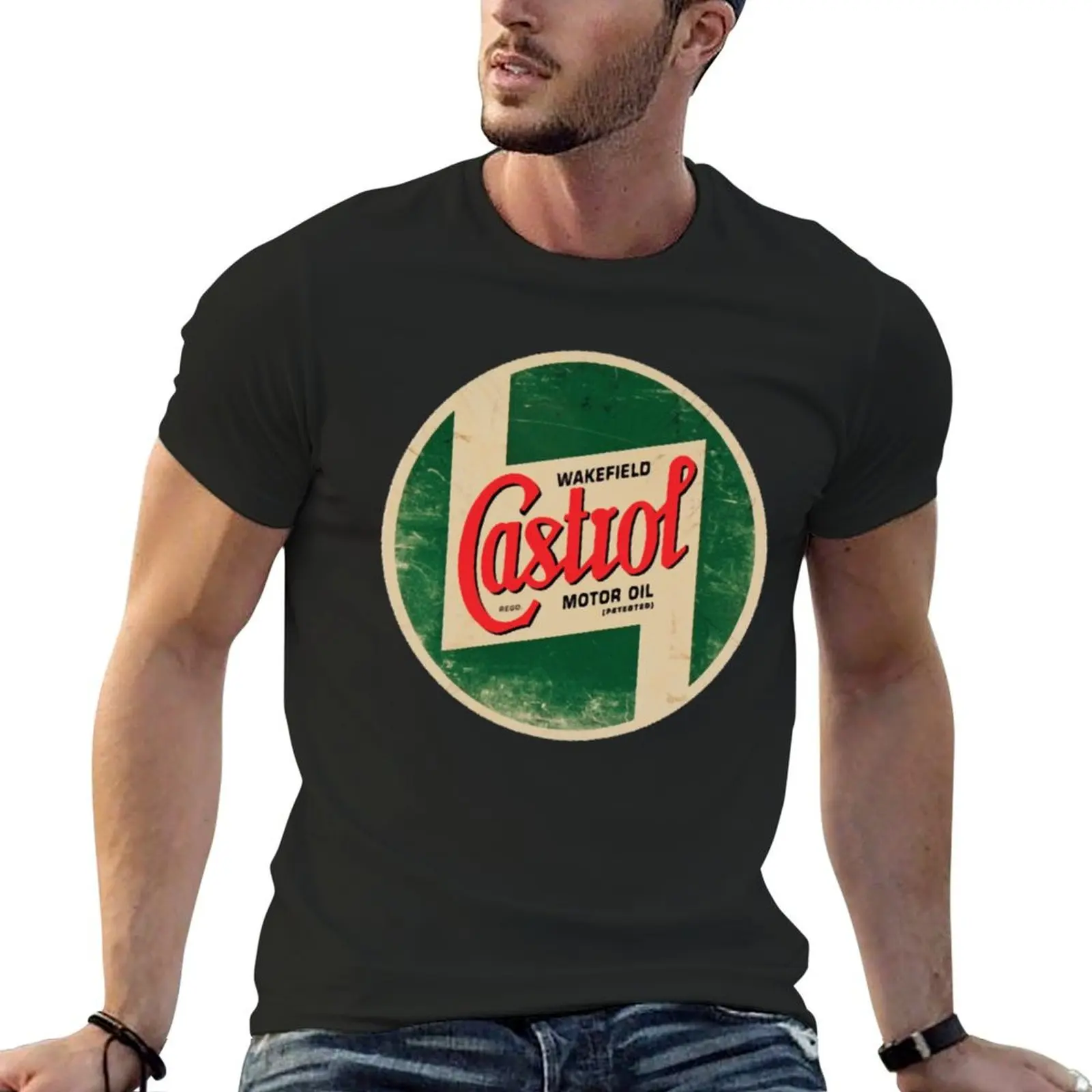 castrol oil vintage logo T-Shirt shirts graphic tee customs design your own cute tops plus size men clothing