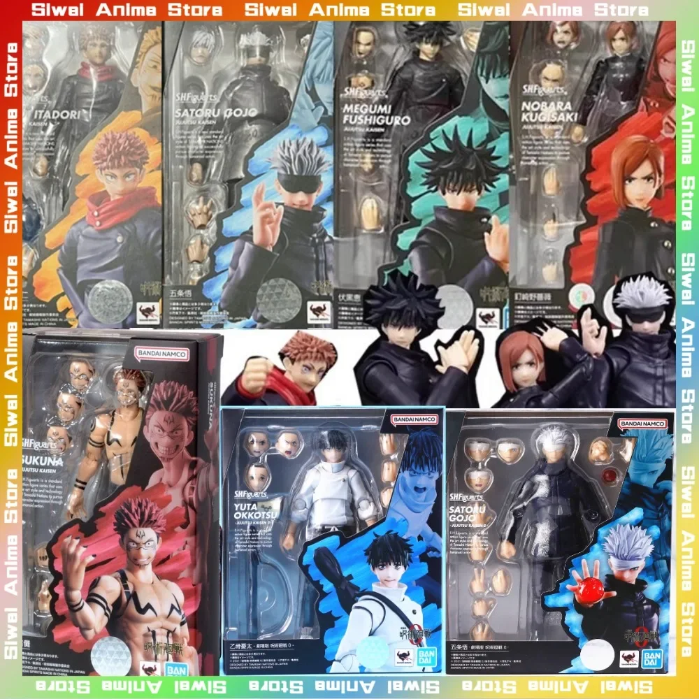 

Original BANDAI S.H.Figuarts Jujutsu Kaisen Gojo Satoru Itadori Yuji Whole Set Anime Action Figure Figuras Model Collection Gift