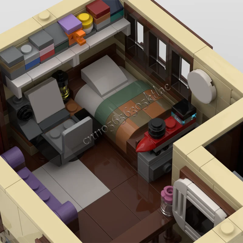 1166 pçs requintado vintage casa residencial blocos de construção arquitetura modelo exibição decoração brinquedos para crianças montagem presentes