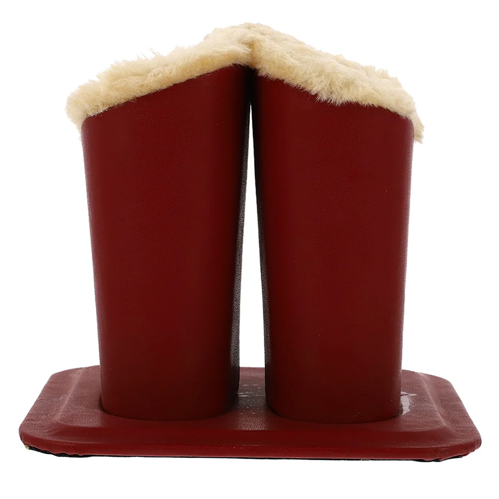 

Eyeglasses Holder Stand Lined Double Compartment Tabletop Storage Case For Kids Adults Reading Glasses Home Office Decor