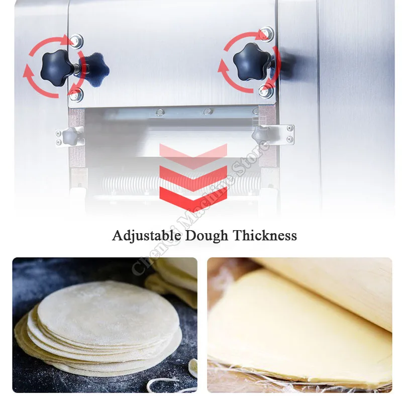 ماكينة صنع المعكرونة متعددة الوظائف أوتوماتيكية بالكامل ماكينة ضغط العجين التجارية ماكينة تقطيع المعكرونة للمطاعم متجر المعكرونة