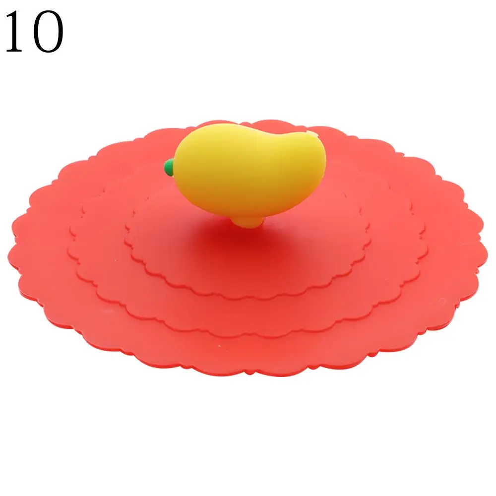 New Cap Reusable Leakproof Dustproof Silicone Cup Cover Suction Cup Cover