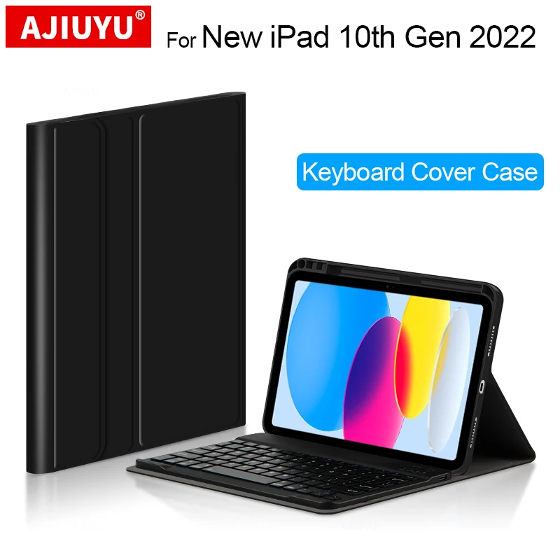 

Keyboard Case For New iPad 10 2022 10th Generation Tablet Bluetooth keyboard Cover Shell Funda for iPad 10 9inch 2022 Smart Case