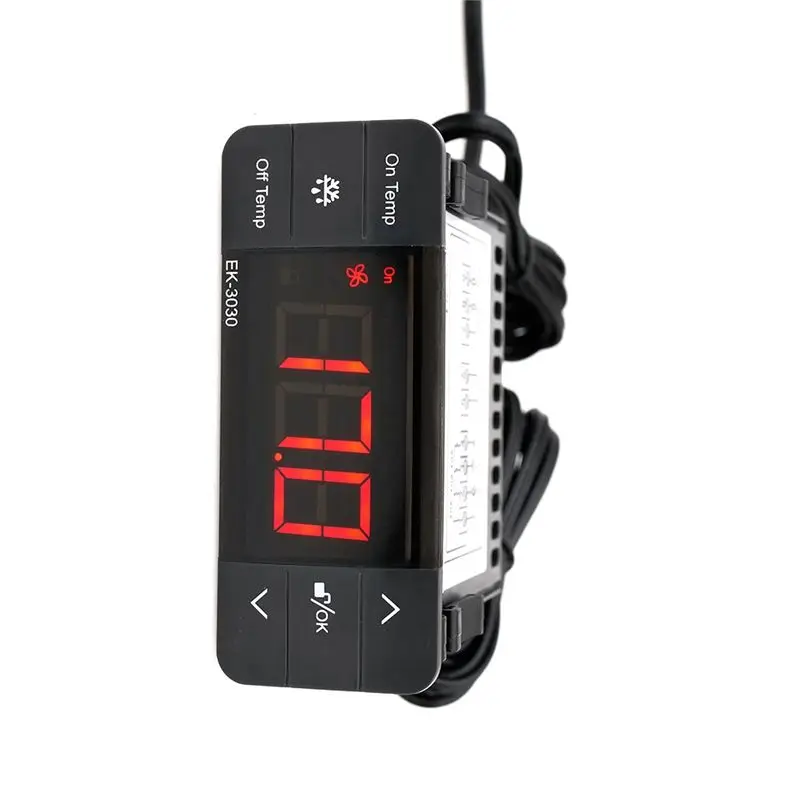 1 Piece Digital Temperature Controller Refrigeration Defrost Thermostat For Cold Storage Freezer EK-3030 220V-AA26 view 4