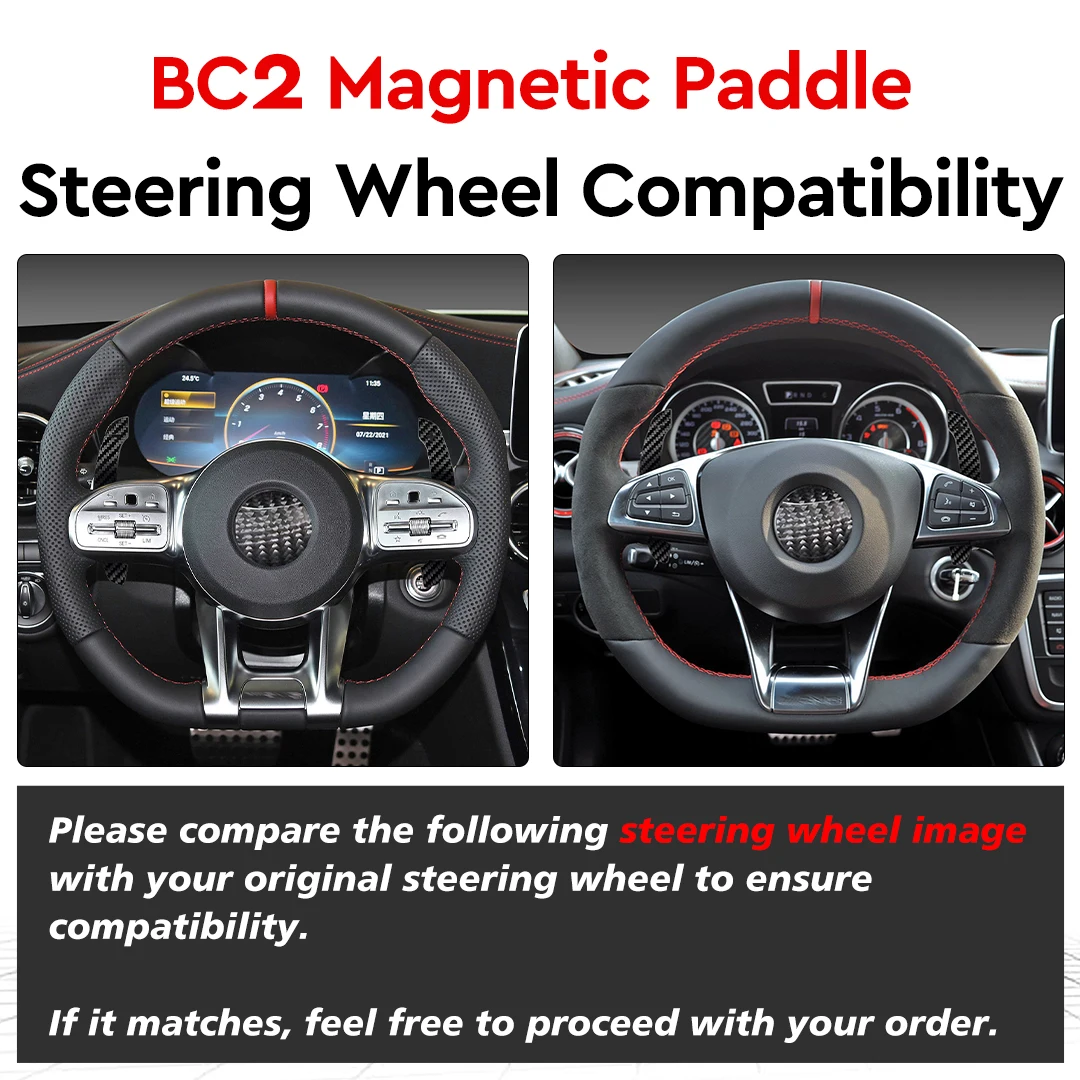 Carbon Fiber Magnetic Paddle Shifters For Mercedes AMG