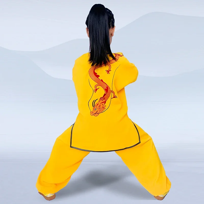 Kun Master Adults And Children Elastic Kung Fu Dress Martial Art Uniform Tai Chi Clothes Wushu Clothing Embroidery 2023 New