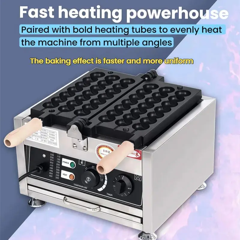 전기 와플 메이커 220V 스낵 케이크 기계 가정용 주방 스낵 장비 상점 상업용 Brochette 스트링 버너